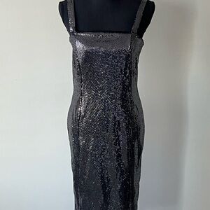 Large black sequence mini dress from Forever 21